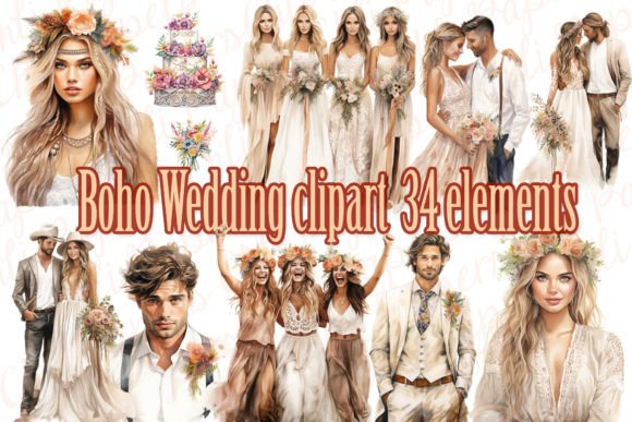 Boho Wedding PNGs: Crafting Your Dream Aesthetic