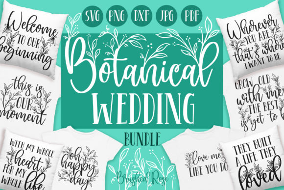 Botanical Wedding Designs Bundle: Elegant Florals for Every Detail