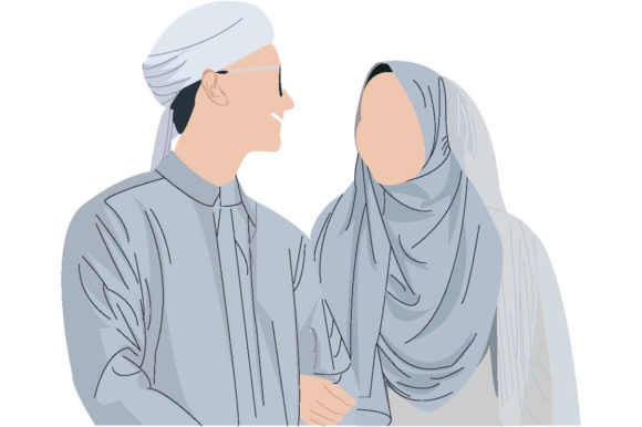 Elegant Gray Muslim Wedding Designs for Your Creative Projects