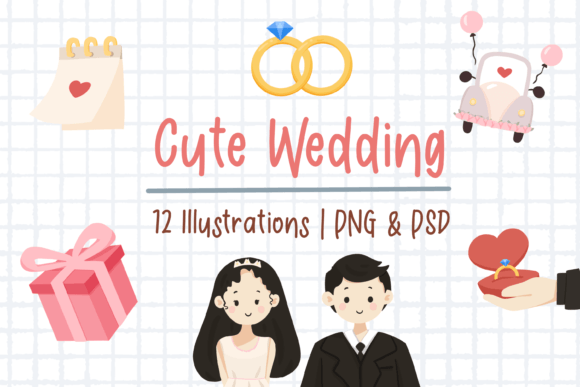 Enchanting Designs: A Guide to Using Cute Wedding Illustrations