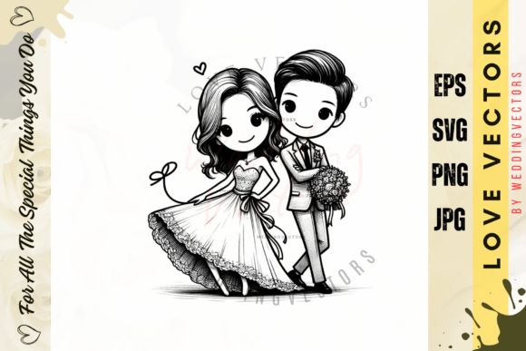 Timeless Romance: The C3033 Wedding Vector Collection