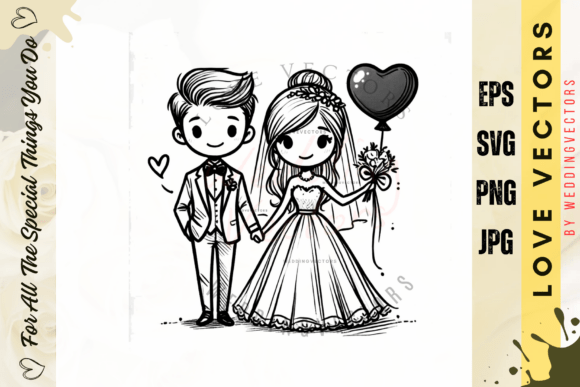 Timeless Romance: The C3088 Wedding Vector Collection
