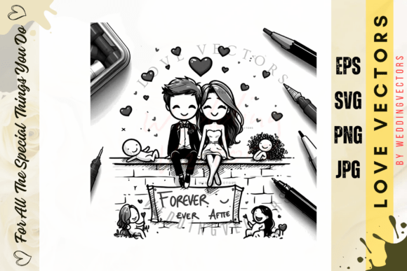 Wedding Couple and Love Vectors: A Celebration of Matrimonial Elegance